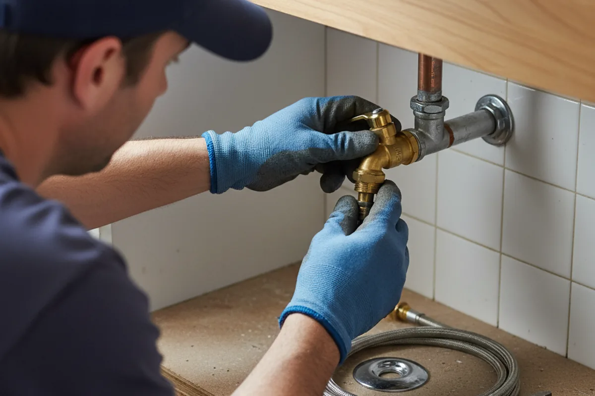 Shutoff valve and fitting work during Emergency Plumbing in Garden Valley